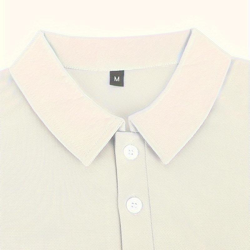 Men's Solid Color Polo Shirt Summer Short-sleeve Business Polo Tees Tops Casual Shortsleeve