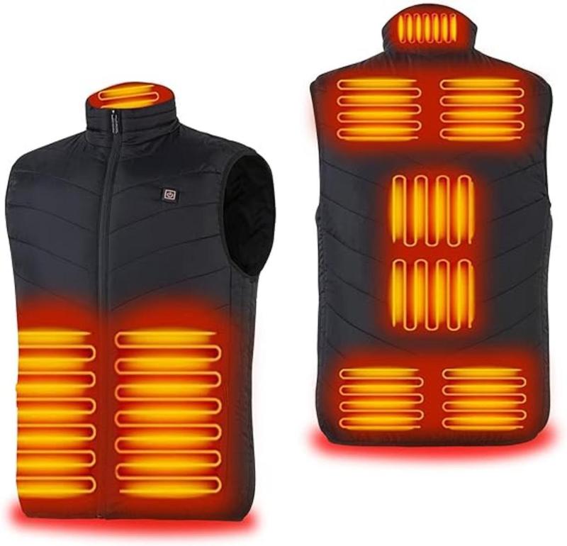 Heated Vest for Men Women Smart Lightweight Electric Heating Vest Winter Warming Slim Fit Vest (Battery Included)