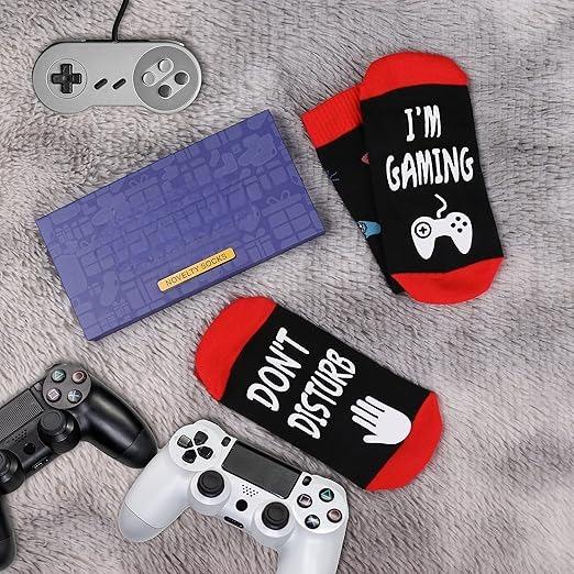 Do Not Disturb I'm Gaming Socks,Boy Gifts Ideas,Men Gifts For Christmas,Funny Gamer Socks Gifts Menswear