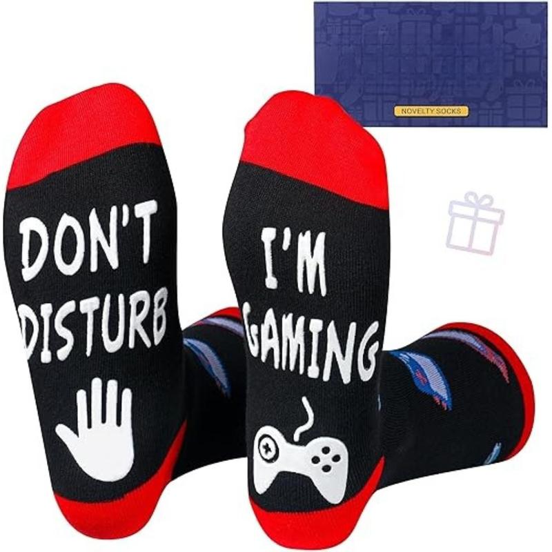 Do Not Disturb I'm Gaming Socks,Boy Gifts Ideas,Men Gifts For Christmas,Funny Gamer Socks Gifts Menswear