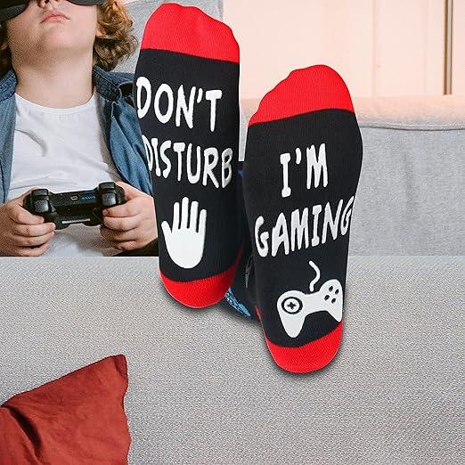 Do Not Disturb I'm Gaming Socks,Boy Gifts Ideas,Men Gifts For Christmas,Funny Gamer Socks Gifts Menswear