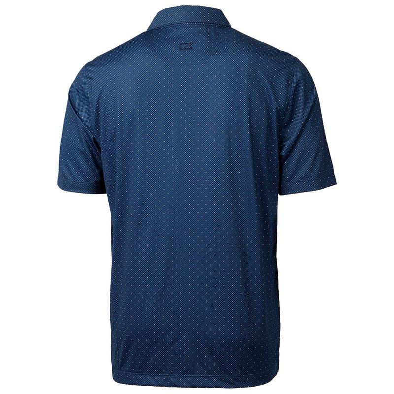 Villanova Wildcats Cutter & Buck Primary Team Logo Pike Double Dot Print Stretch Polo - Navy