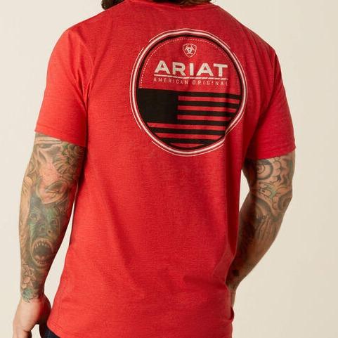 Ariat Original Flag Scope Graphic T-Shirt, western wear for men, ariat, men's western wear, Gift for Men