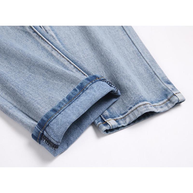 Men's Fashion Designer Jeans for men Distressed Slim Fit Street Style Denim Clothing Pants