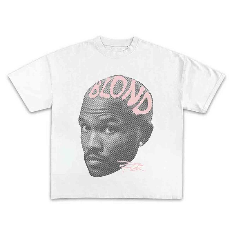 Frankkk Blond Pink Shirt Rap Tee Gift For Fans Rap Music Y2K Cotton Oversized Streetwear