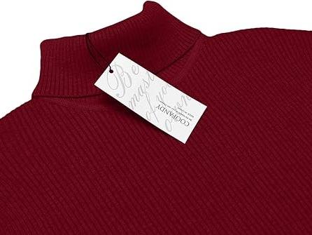 COOFANDY B Men's Knitted Ribbed Turtleneck High Neck Slim Fit Basic Sweater - Best Choice in Winter Casual Fabric Knitwear Menswear Soft Jacket Jeans Long Outdoor Pullover Suit Long Sleeve Thick black friday