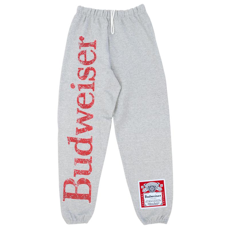 Y2K Streetwear Budweiser Text & Label King Of Beer Streetwear Sweatpants, Men's Jogging Pants Hip-hop Street Pants, Streetwear Hip Hop Joggers, Men Sweatpants Gift, Gift For Him