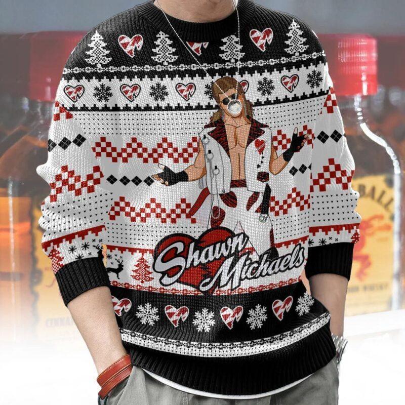 The Heartbreak Kid Shawn Michaels Ugly Sweater Ugly. Sweater