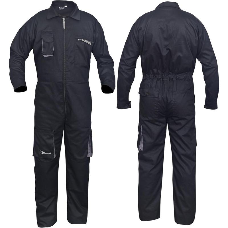 Work Wear Men's Overalls Boiler Suit Garage Overalls Mechanics Boilersuit Protective