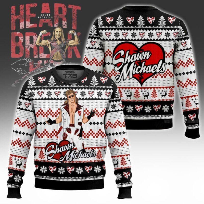 The Heartbreak Kid Shawn Michaels Ugly Sweater Ugly. Sweater