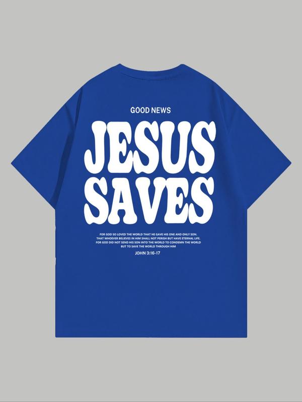 Aesthetic Jesus Saves Shirt, Streetwear Shirt for Men Jesus Apparel Christian, Mufti Clothes, Summer Outfits 2024, Back To School Outfits, Graphic Tees, Streetwear Clothing Bible Verse Shirt