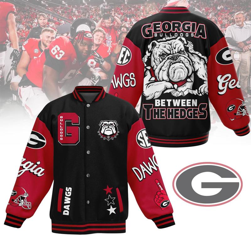 Georgia Bulldogs New Bomber Baseball Jacket For Fan Unisex jacket