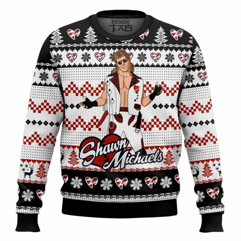 The Heartbreak Kid Shawn Michaels Ugly Sweater Ugly. Sweater