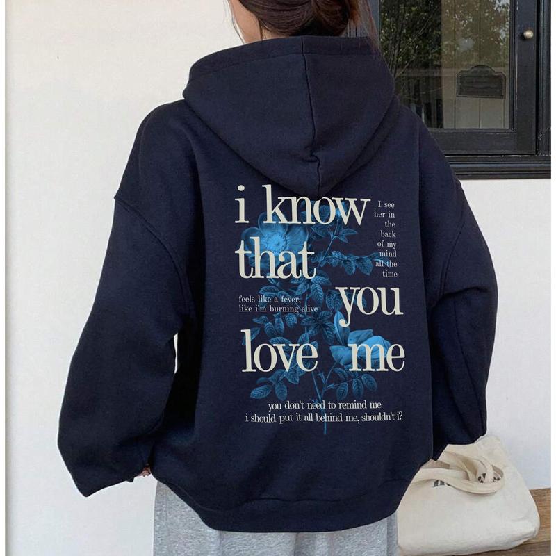 Wildflower Hoodie, I Know That You Love Me Hoodie, Concert Outift, Billie Merch Graphic Tee, Concert Shirt, Pop Star Merch, Music Lover Gift