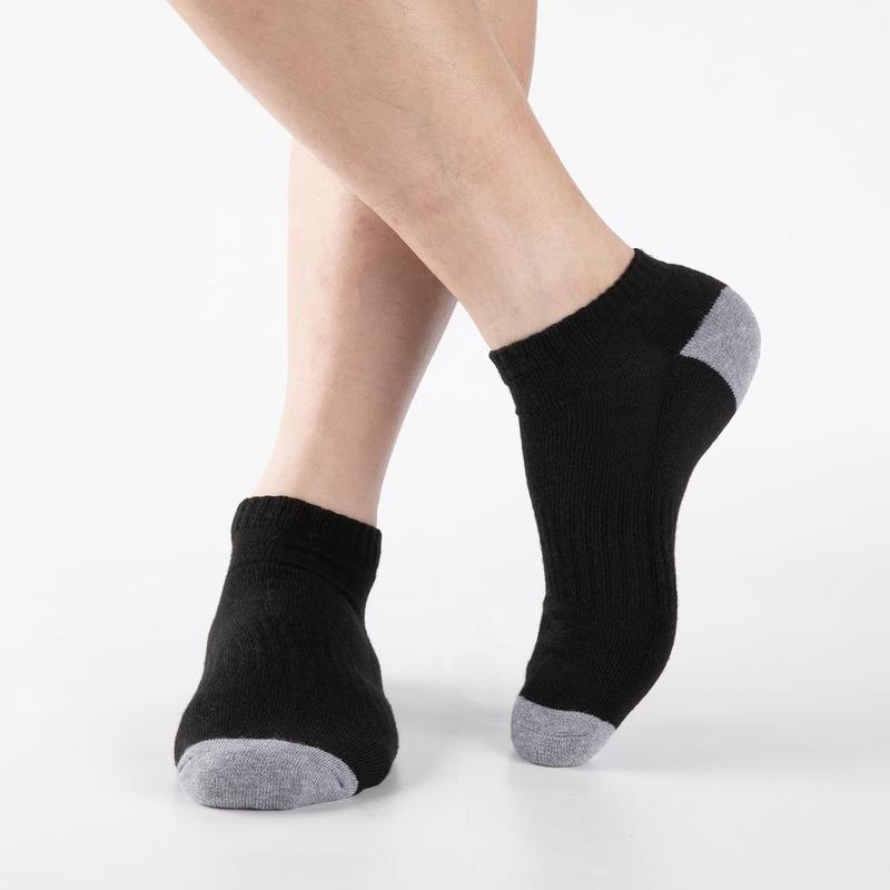 10 Pairs Mens Ankle Socks Low Cut Socks for Men Athletic Socks Breathable Cushioned