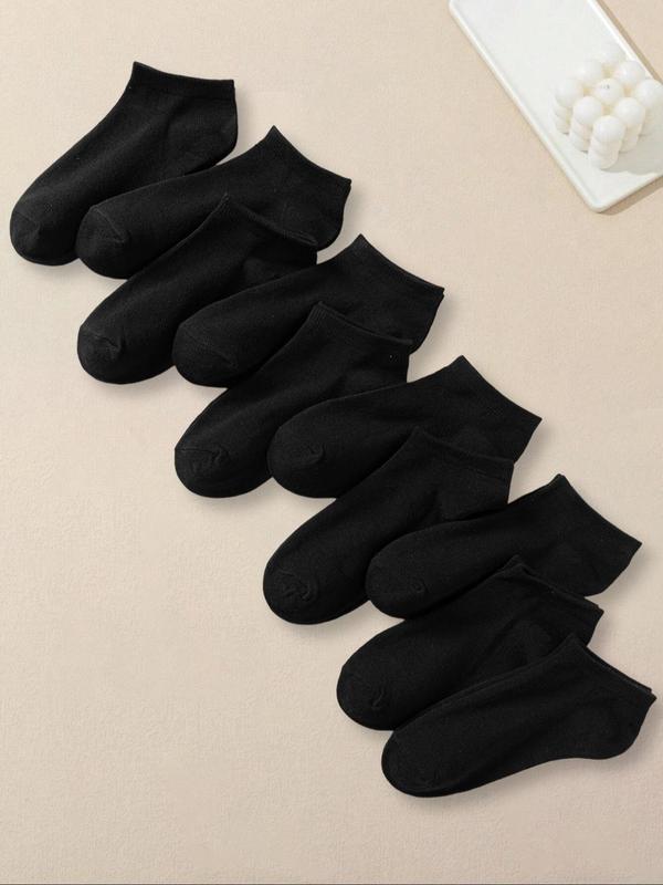 Men's Solid Ankle Socks, Casual Comfortable Breathable Low Cut Socks for Daily Wear, Socks for Men