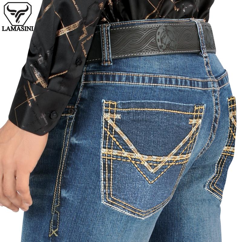 LAMASINI Cowboy Denim Jeans LM9031