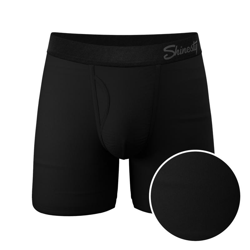 The Threat Level Midnight | Shinesty Black Ball Hammock® Pouch Underwear With Fly