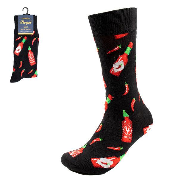 Men's Socks - Hot Sauce Novelty Socks