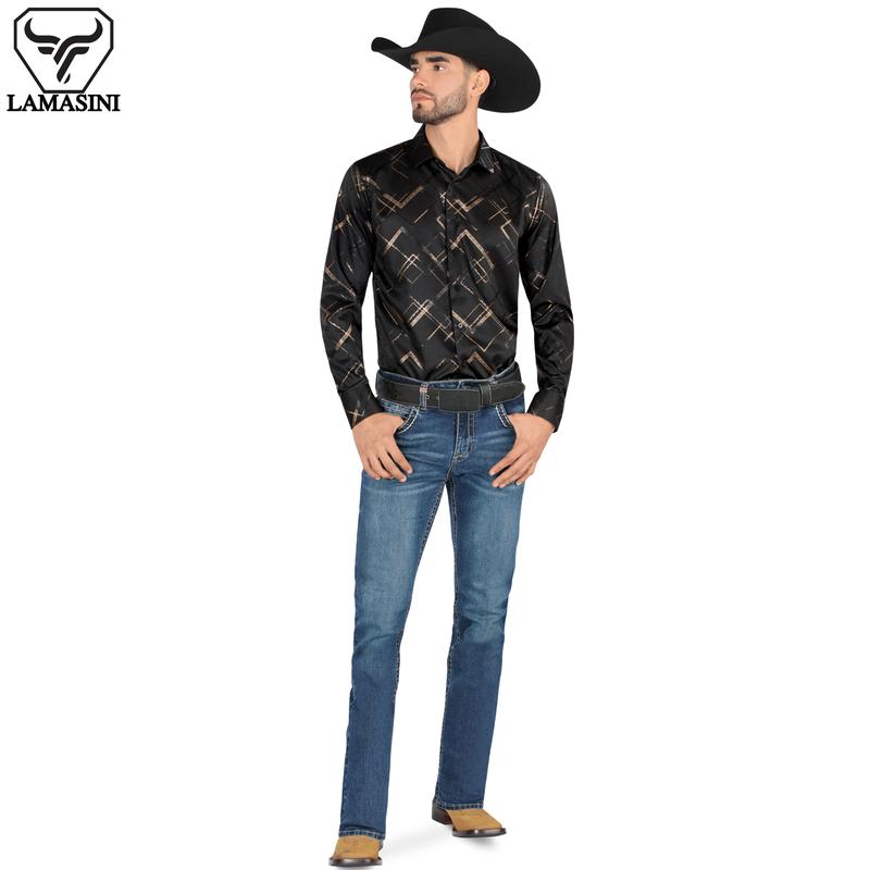 LAMASINI Cowboy Denim Jeans LM9031