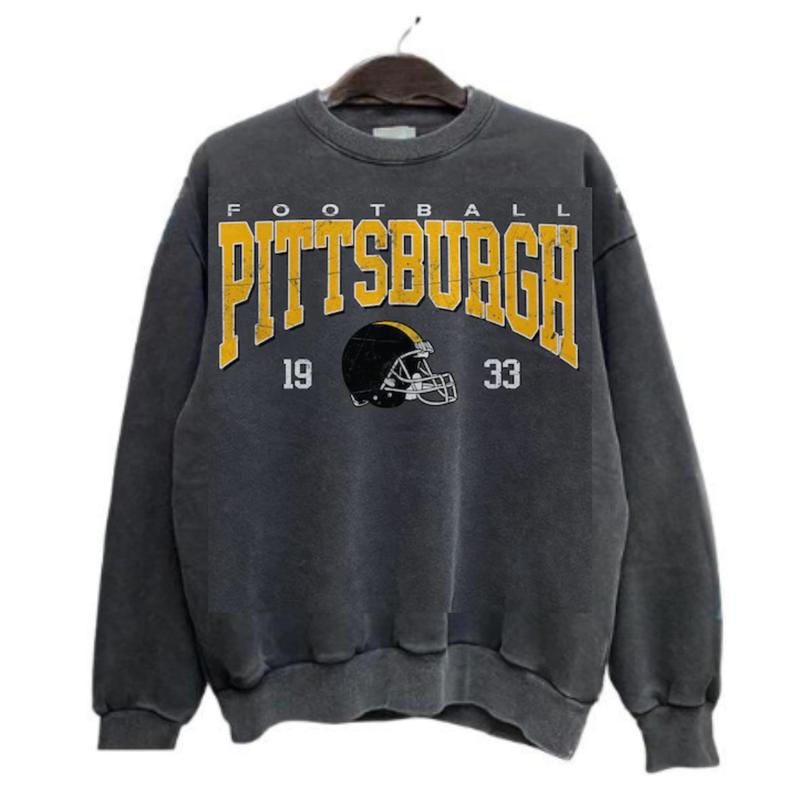 Pittsburgh Football Sweatshirt, Vintage Unisex Pittsburgh Crewneck, Gift for Football Enthusiasts