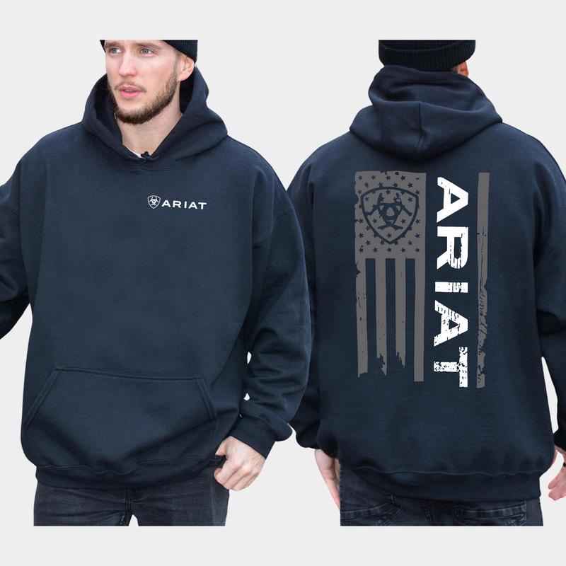 Ariat Hoodie - Classic American Flag Design