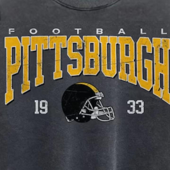 Pittsburgh Football Sweatshirt, Vintage Unisex Pittsburgh Crewneck, Gift for Football Enthusiasts