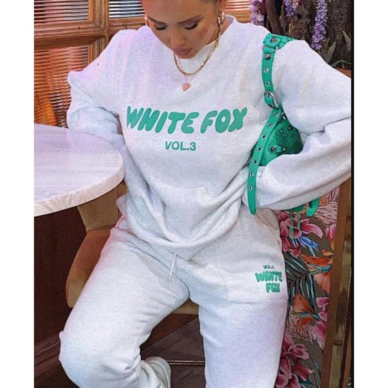 Offstage Set White fox hoodie and sweatpants , pleasing sweatshirt, oversize, Sweatpants, Vintage hoodie, Full Size, Full Color