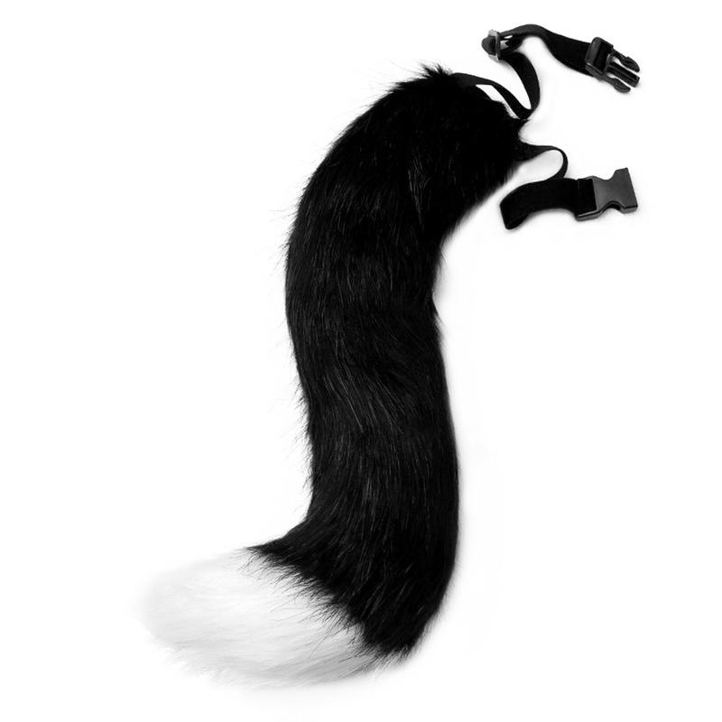 Customized Artificial Fox Tail Handmade Plush Fox Tail Flexible Adjustable Beast Tail Accessories