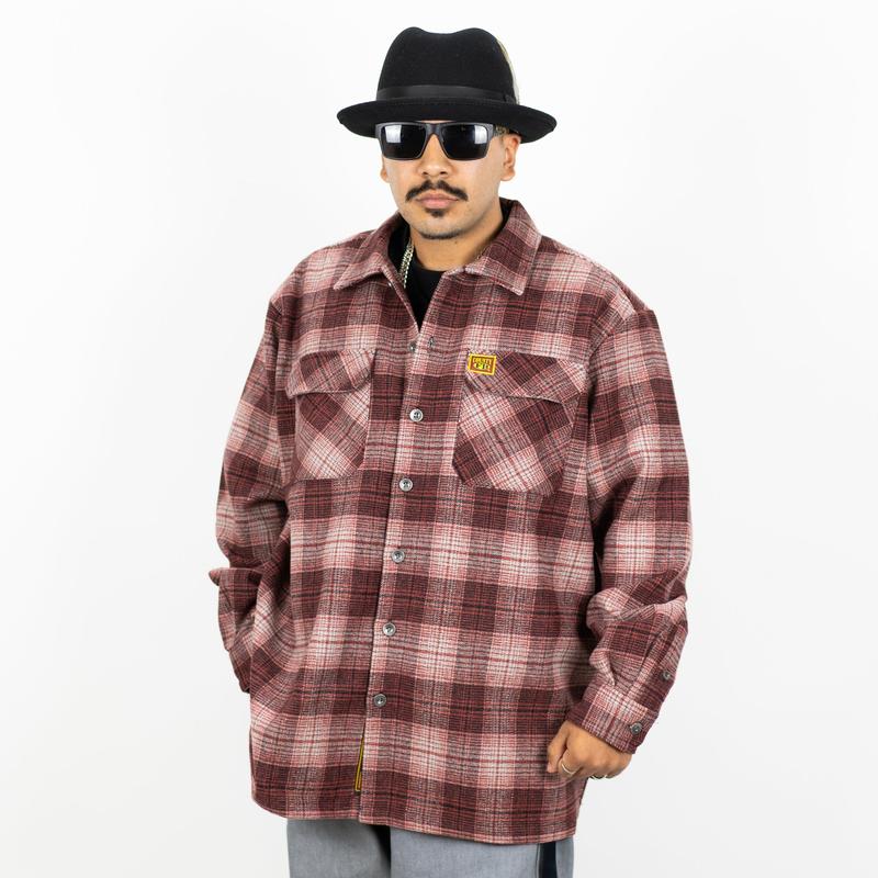 New FB County Super Heavyweight Wool Blend Long Sleeve Shirt