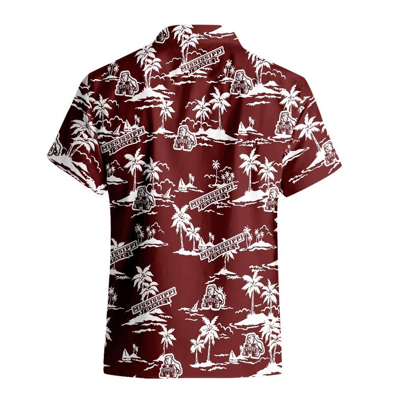 Mississippi State Bulldogs Hawaiian Clothing Tropical Pattern Coconut Tree