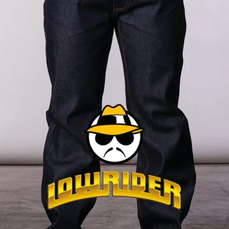 LOWRIDER BOULEVARD CLASSIC JEAN Menswear Streetwear Relaxed Fit Underwear Pants Man Pocket Trouser