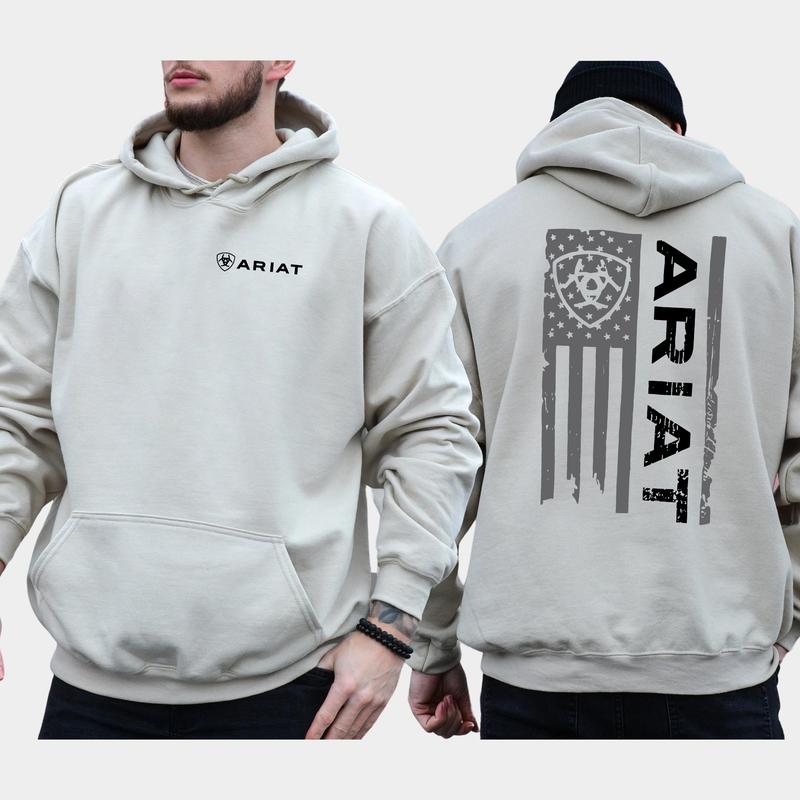 Ariat Hoodie - Classic American Flag Design