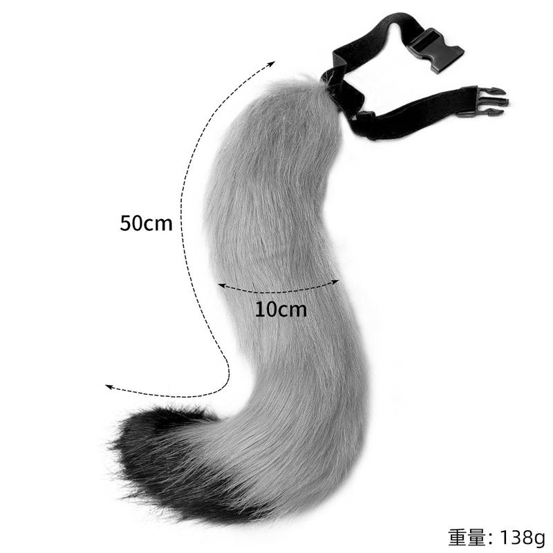 Customized Artificial Fox Tail Handmade Plush Fox Tail Flexible Adjustable Beast Tail Accessories