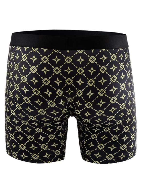 Men's All Over Print Boxer Brief, Breathable Comfy Underwear for Daily Wear, Casual Men's Underwear for All Seasons