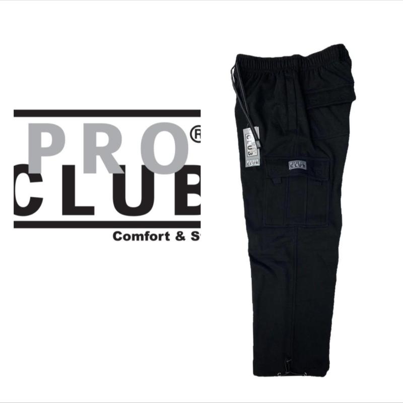 PROCLUB Men's Heavyweight Fleece Cargo Pants Pro Club Cargo Pants