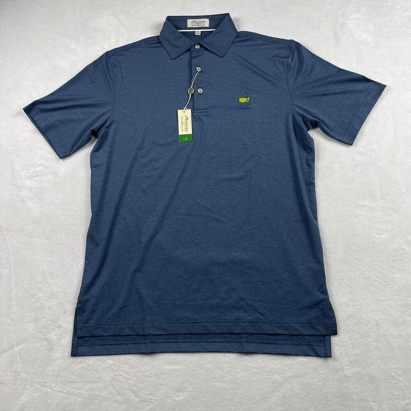 2024 Peter Millar Men s Small Navy Performance Tech Golf Polo Shirt - Masters Collection: Superior Style & Comfort