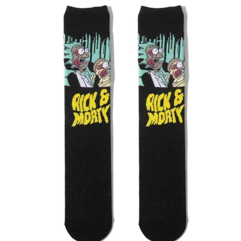 Rick and Morty Novelty Print Cotton Crew Socks for Men and Women Soft and--=%2=- Breathable=%2=-- Menswear Unisex athletic--=%2=- sock=%2=-- outdoor--=%2=- breathable=%2=----=%2=- sock=%2=-- breathable ankle sock knee sock comfortable sport high sock