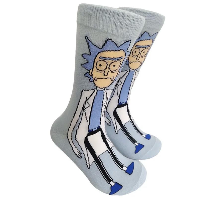 Rick and Morty Novelty Print Cotton Crew Socks for Men and Women Soft and--=%2=- Breathable=%2=-- Menswear Unisex athletic--=%2=- sock=%2=-- outdoor--=%2=- breathable=%2=----=%2=- sock=%2=-- breathable ankle sock knee sock comfortable sport high sock