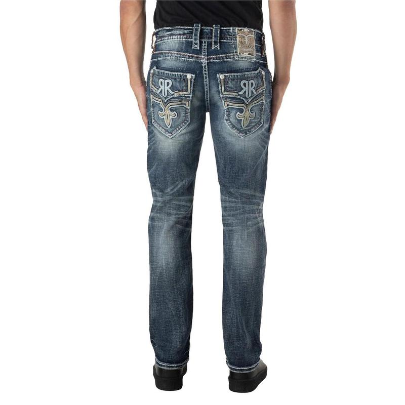 Rock Revival Men's Brexton J203 Straight Denim Jeans