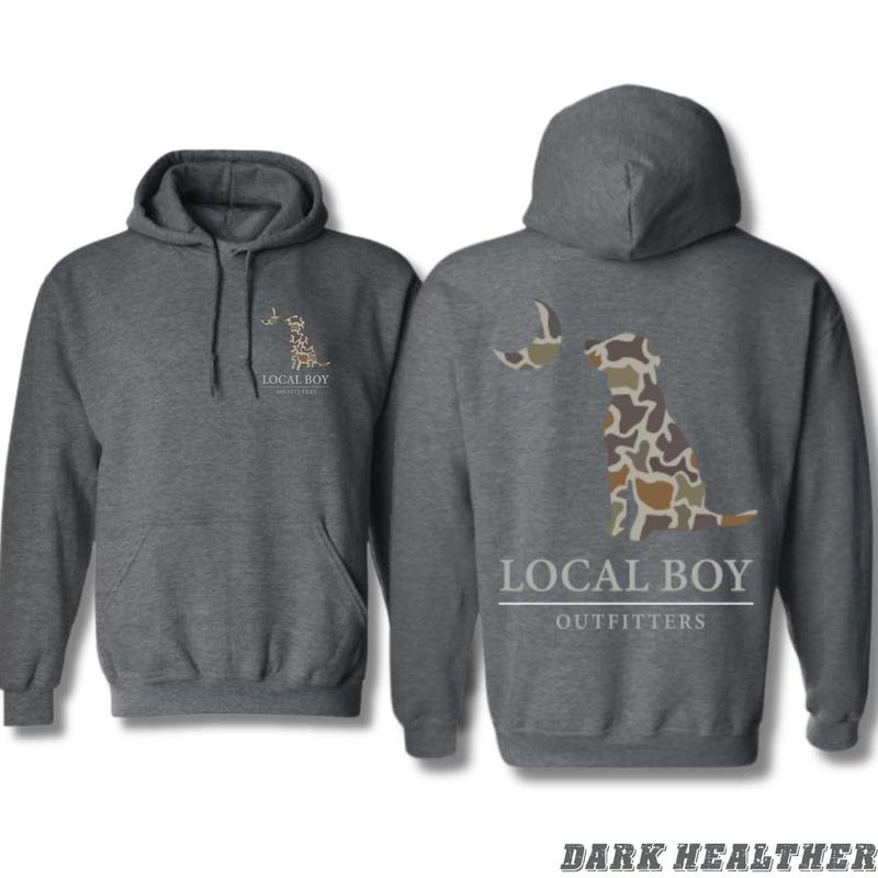 Local Boy Outfitters Camo Dog Hoodie - Classic Outdoor Design Perfect for Hunting and Nature Enthusiasts Ideal for Casual Wear - For Men - For Women