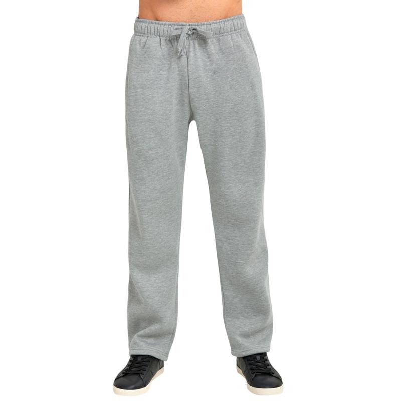 Men's Solid Heavyweight Fleece Sweatpants Cotton Blend with Drawstring and Packets S-3XL Regular Big & Tall Size Lounge Pants for Fall Winter Menswear