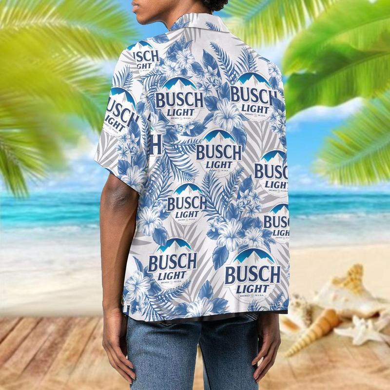 Busch Light Tropical Aloha Hawaiian Shirt For Men And Women, Summer Hawaiian shirt, Light Beer Unisex Hawaiian Shirt, Busch Latte Beer Button Up Shirt