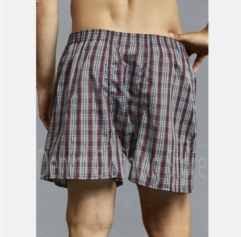 Men Knocker Boxer Trunk 3 6 12 Pack Lot Plaid Shorts Checkered Underwear Briefs Menswear