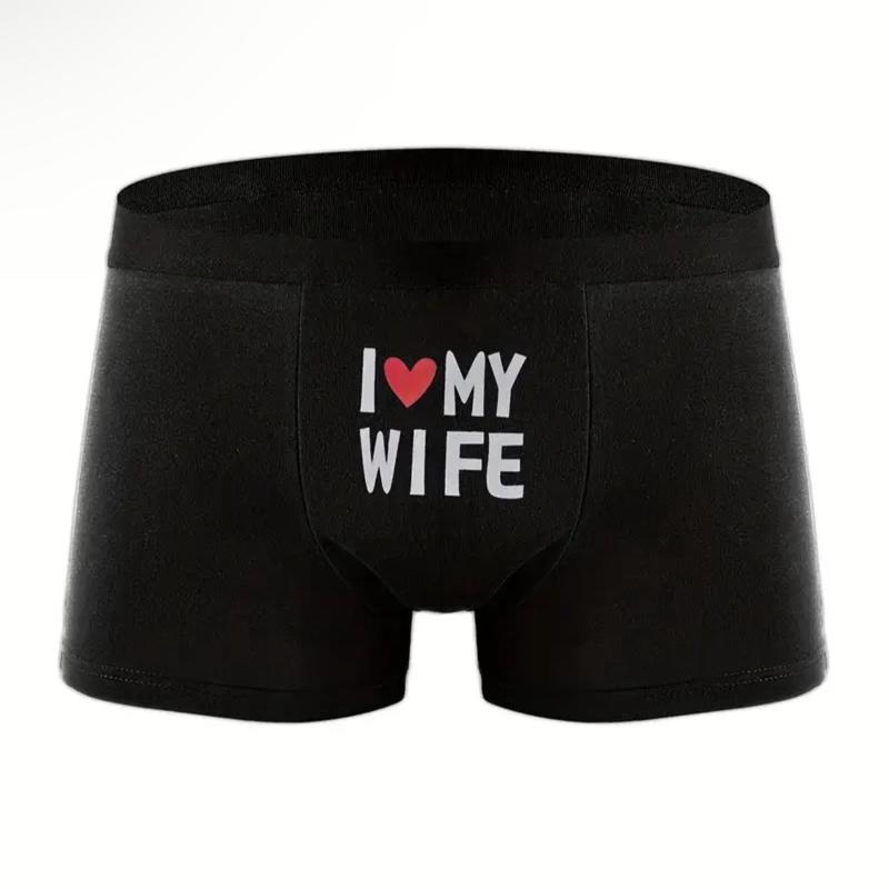 Mens I Love My Wife Graphic Boxer Briefs Menswear Underwear