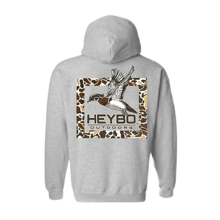 Heybo Outdoors Shirt, Duck Hunting Hoodie, Camo Country Sweatshirt, Hunting Shirt, Outdoors Shirt, Gift For Local Outdoor Adventures, Unisex Casual Shirt For Men And Women