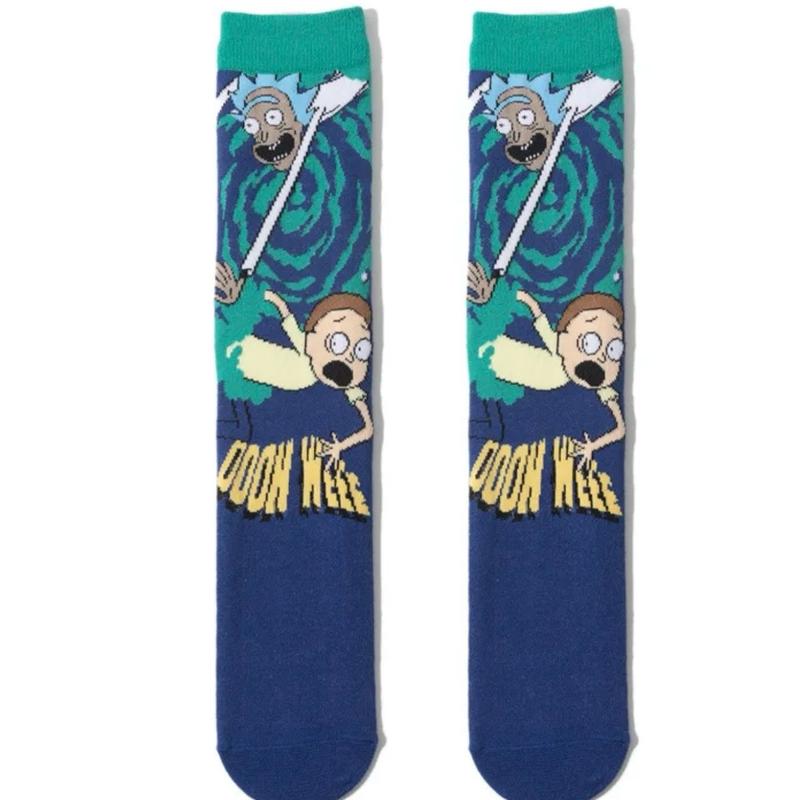 Rick and Morty Novelty Print Cotton Crew Socks for Men and Women Soft and--=%2=- Breathable=%2=-- Menswear Unisex athletic--=%2=- sock=%2=-- outdoor--=%2=- breathable=%2=----=%2=- sock=%2=-- breathable ankle sock knee sock comfortable sport high sock