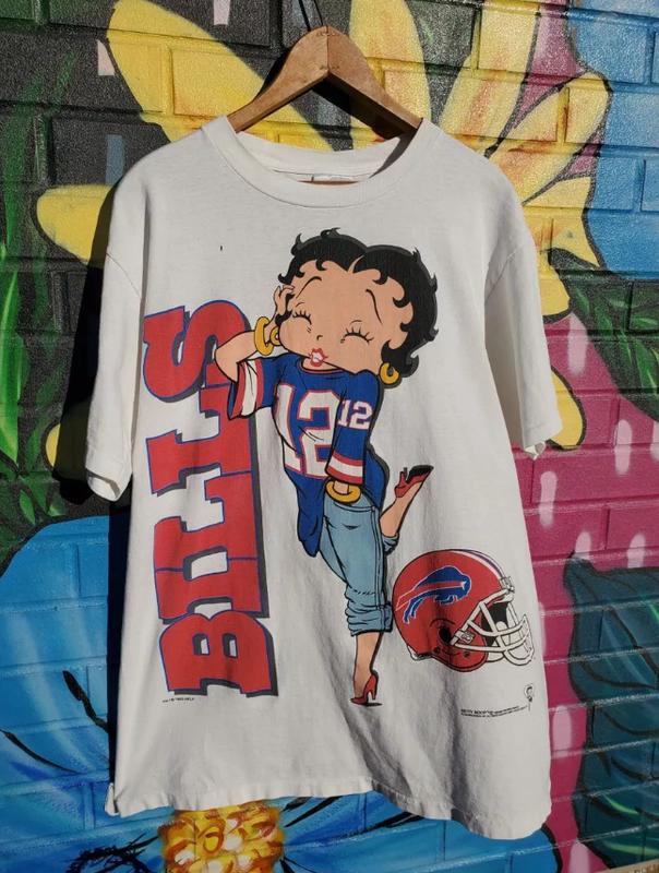 Reprint 1993 Buffal0 Bills Bety T-Shirt short sleeve tee Classic