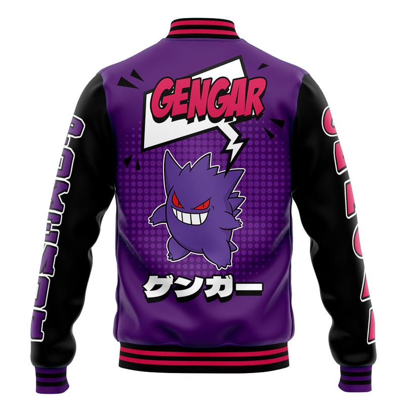 Gengar Pokemon Varsity Jacket