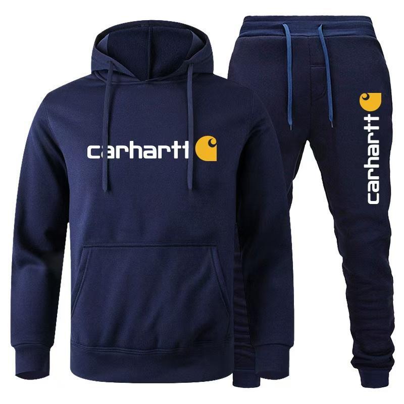 Carhart Loose Fit MidweightLogo Graphic Hoodie,Menswear, Cotton Shirt, T-shirt,Sweatshirt Trendy and fashionable two-piece sports suit Clothing Gamis